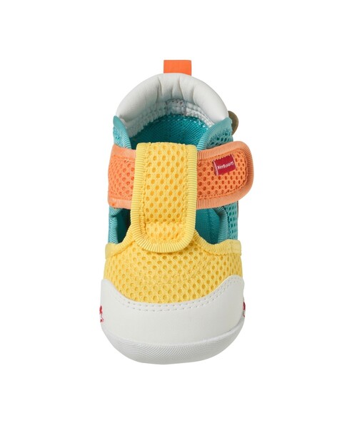HOT BISCUITS（ホットビスケッツ）の「かかと顔 メッシュ ファーストベビーシューズ（スニーカー・キッズ・ラベンダー/グリーン/イエロー/マルチ/アイボリー・13.5cm/12.5cm/12cm/13cm/11.5cm）」の18枚目の写真