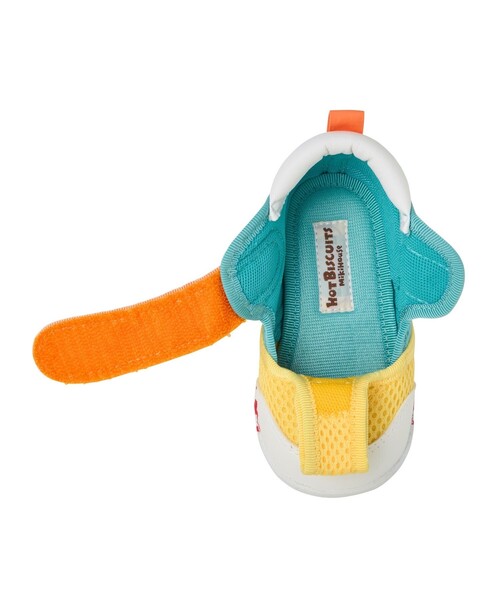 HOT BISCUITS（ホットビスケッツ）の「かかと顔 メッシュ ファーストベビーシューズ（スニーカー・キッズ・ラベンダー/グリーン/イエロー/マルチ/アイボリー・13.5cm/12.5cm/12cm/13cm/11.5cm）」の19枚目の写真