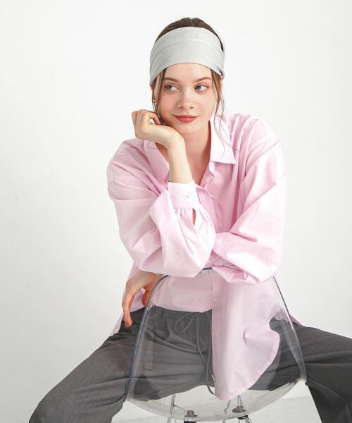 URBAN RESEARCH Sonny Label（アーバンリサーチサニーレーベル）の「エアリーコットンアソートストライプシャツ（シャツ/ブラウス・レディース・ピンク/ベージュ/ミント/チェック/ライトブルー/ピンク系その他・FREE）」の5枚目の写真