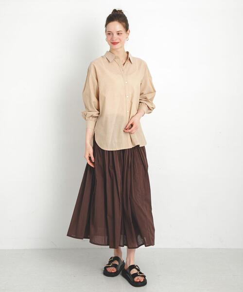 URBAN RESEARCH Sonny Label（アーバンリサーチサニーレーベル）の「エアリーコットンアソートストライプシャツ（シャツ/ブラウス・レディース・ピンク/ベージュ/ミント/チェック/ライトブルー/ピンク系その他・FREE）」の22枚目の写真