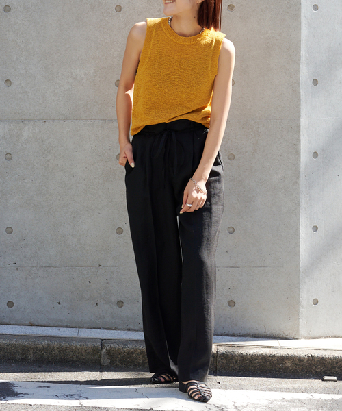 OUTDOOR PRODUCTS(アウトドアプロダクツ)の「テープヤーンノースリーブ(その他トップス・レディース・イエロー/ブラック・FREE)」の13枚目の写真