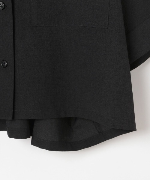 LEPSIM（レプシィム）の「《リネンライクドライシリーズ》オープンカラーショート5分袖シャツ　289705（シャツ/ブラウス・レディース・ベージュ/アイボリー/ブラック・FREE）」の19枚目の写真