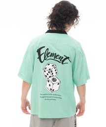 ELEMENT（エレメント）の「ELEMENT メンズ DICE SHIRTS SS 半袖シャツ 【2025年春夏モデル】/エレメントバックプリントボーリングシャツ（シャツ/ブラウス）」