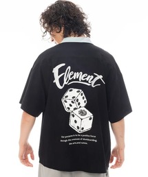 ELEMENT(�G�������g)��ELEMENT �����Y DICE SHIRTS SS �����V���c �y2025�N�t�ă��f���z/�G�������g�o�b�N�v�����g�{�[�����O�V���c(�V���c/�u���E�X)
