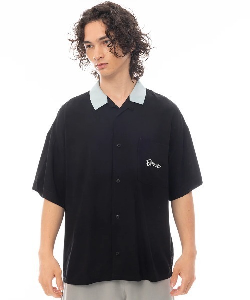 ELEMENT(エレメント)の「ELEMENT メンズ DICE SHIRTS SS 半袖シャツ 【2025年春夏モデル】/エレメントバックプリントボーリングシャツ(シャツ/ブラウス・メンズ・ブラック/グリーン・LARGE/MEDIUM/X-LARGE)」の9枚目の写真