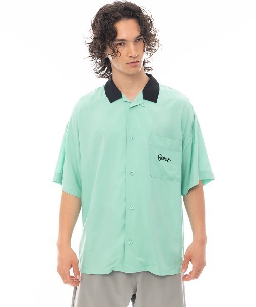 ELEMENT(エレメント)の「ELEMENT メンズ DICE SHIRTS SS 半袖シャツ 【2025年春夏モデル】/エレメントバックプリントボーリングシャツ(シャツ/ブラウス・メンズ・ブラック/グリーン・LARGE/MEDIUM/X-LARGE)」の5枚目の写真