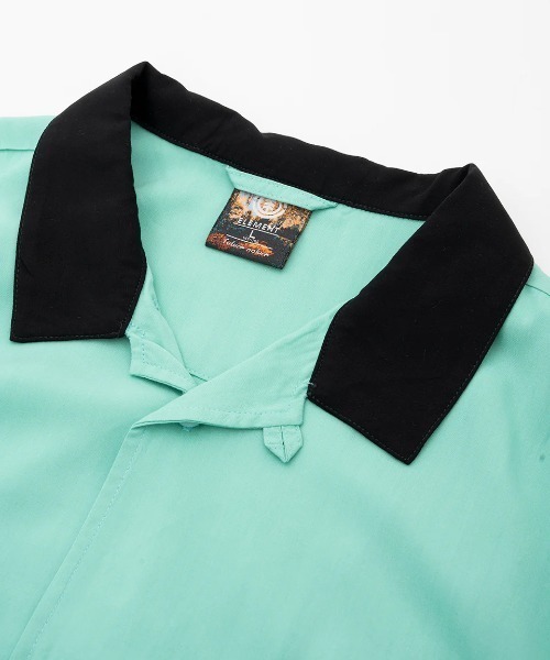 ELEMENT(エレメント)の「ELEMENT メンズ DICE SHIRTS SS 半袖シャツ 【2025年春夏モデル】/エレメントバックプリントボーリングシャツ(シャツ/ブラウス・メンズ・ブラック/グリーン・LARGE/MEDIUM/X-LARGE)」の8枚目の写真