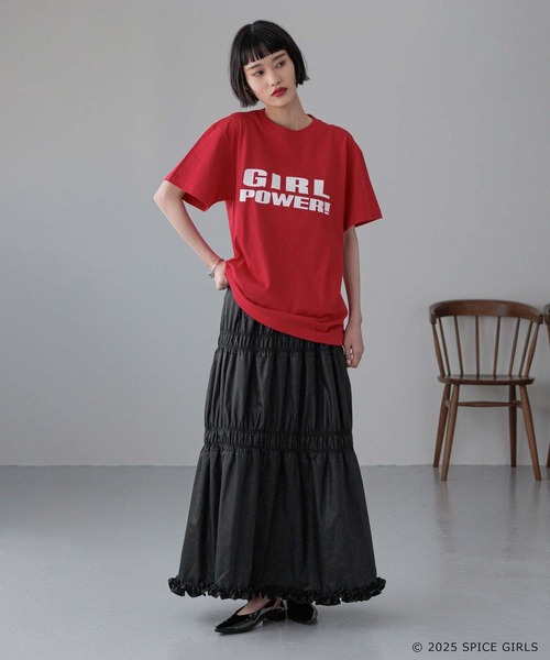 LOWRYS FARM(ローリーズファーム)の「SPICE GIRL TEE 450081(Tシャツ/カットソー・レディース・ホワイト/レッド・FREE)」の3枚目の写真