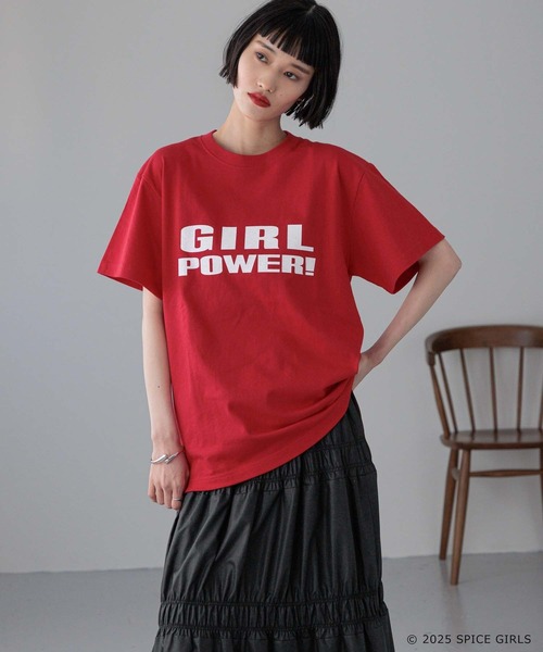 LOWRYS FARM(ローリーズファーム)の「SPICE GIRL TEE 450081(Tシャツ/カットソー・レディース・ホワイト/レッド・FREE)」の6枚目の写真