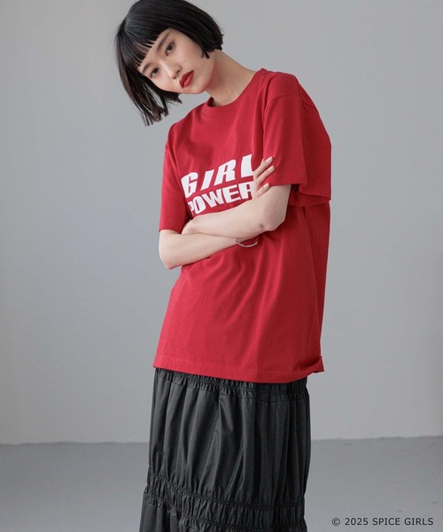 LOWRYS FARM(ローリーズファーム)の「SPICE GIRL TEE 450081(Tシャツ/カットソー・レディース・ホワイト/レッド・FREE)」の7枚目の写真