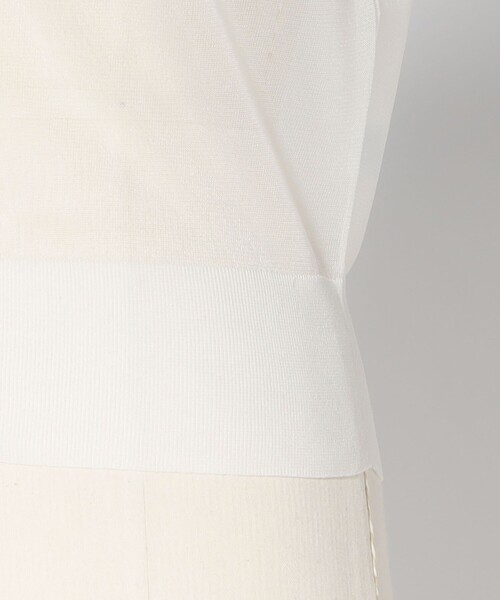 LOEFF＞シアー ジップ カーディガン 