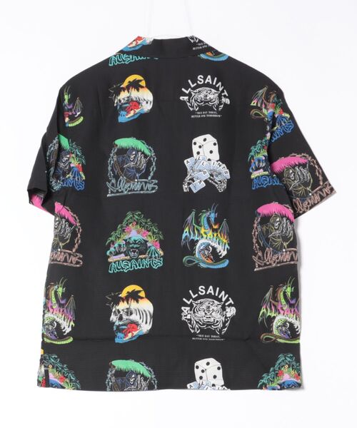 ALLSAINTS(オールセインツ)の「GNAR RELAXED FIT HAWAIIAN SHIRT | GNAR リラックス フィット ハワイアン シャツ(シャツ/ブラウス・メンズ・ブラック・S/M/L/XL/XS)」の9枚目の写真