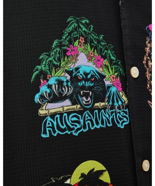 ALLSAINTS(オールセインツ)の「GNAR RELAXED FIT HAWAIIAN SHIRT | GNAR リラックス フィット ハワイアン シャツ(シャツ/ブラウス・メンズ・ブラック・S/M/L/XL/XS)」の4枚目の写真