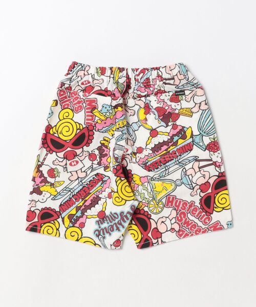 HYSTERIC MINI（ヒステリックミニ）の「Hystericmini　SWEETS PARLOUR総柄 綿オックス ショートパンツ（その他パンツ・キッズ・ホワイト系その他/ピンク系その他・100/110/120）」の3枚目の写真