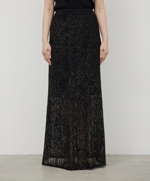 GALLARDAGALANTE（ガリャルダガランテ）の「ラメラッセルスカート（スカート・レディース・アイボリー/ブラック・FREE）」の18枚目の写真