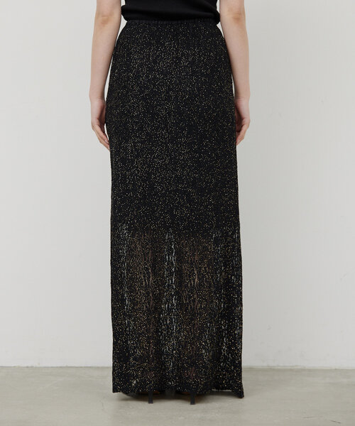 GALLARDAGALANTE（ガリャルダガランテ）の「ラメラッセルスカート（スカート・レディース・アイボリー/ブラック・FREE）」の20枚目の写真