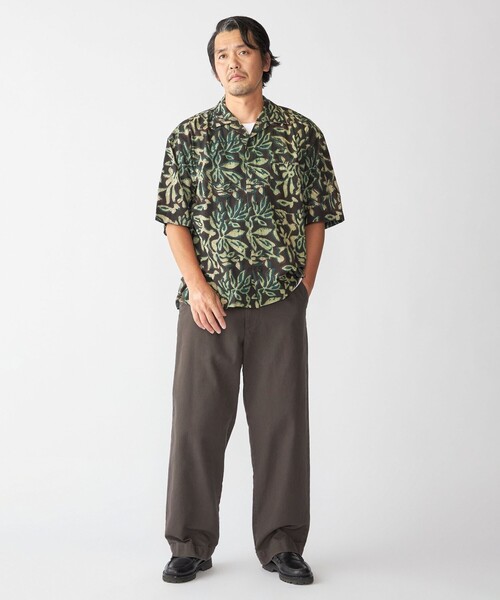 SHIPS(シップス)の「BENCH MARKING SHIRTS: インディアン バティック ショートスリーブ シャツ(シャツ/ブラウス・メンズ・ブラウン/ダークグレー/グリーン・LARGE/MEDIUM/SMALL)」の5枚目の写真