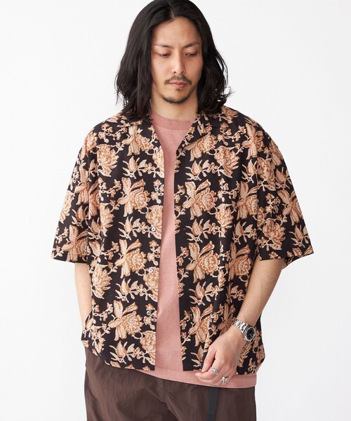 SHIPS(シップス)の「BENCH MARKING SHIRTS: インディアン バティック ショートスリーブ シャツ(シャツ/ブラウス・メンズ・ブラウン/ダークグレー/グリーン・LARGE/MEDIUM/SMALL)」の10枚目の写真