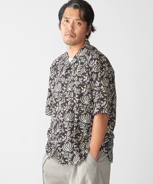 SHIPS(シップス)の「BENCH MARKING SHIRTS: インディアン バティック ショートスリーブ シャツ(シャツ/ブラウス・メンズ・ブラウン/ダークグレー/グリーン・LARGE/MEDIUM/SMALL)」の14枚目の写真