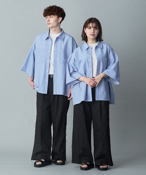 RUUBON】cutoff fringe chino slacks / カットオフフリンジチノ