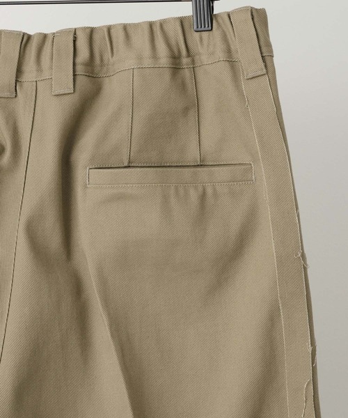 RUUBON（ルーボン）の「【RUUBON】cutoff fringe chino slacks / カットオフフリンジチノスラックス（チノパンツ・メンズ・ベージュ/ブラック・L/M/S）」の11枚目の写真