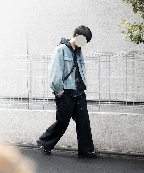 RUUBON（ルーボン）の「【RUUBON】cutoff fringe chino slacks / カットオフフリンジチノスラックス（チノパンツ・メンズ・ベージュ/ブラック・L/M/S）」の16枚目の写真