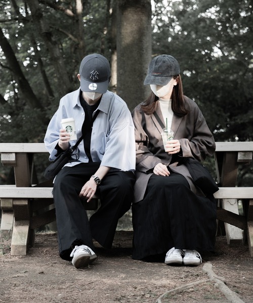 RUUBON（ルーボン）の「【RUUBON】cutoff fringe chino slacks / カットオフフリンジチノスラックス（チノパンツ・メンズ・ベージュ/ブラック・L/M/S）」の21枚目の写真