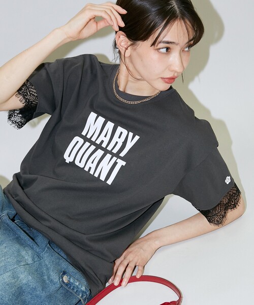 MARY QUANT × PUBLUX/マリークワント フロッキープリント ロゴ PUBLUX（パブリュクス）の「MARY QUANT × PUBLUX/マリークワント