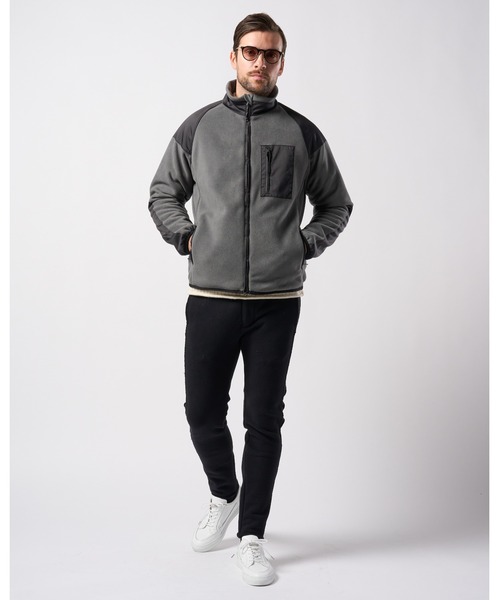 combination fleece jacket（ブルゾン）｜wjk（ダヴルジェイケイ）の