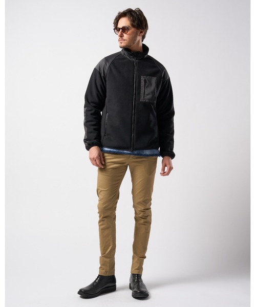 wjk（ダヴルジェイケイ）の「combination fleece jacket（ブルゾン・メンズ・ブラック/グレー・SMALL/MEDIUM/LARGE/X-LARGE）」の17枚目の写真