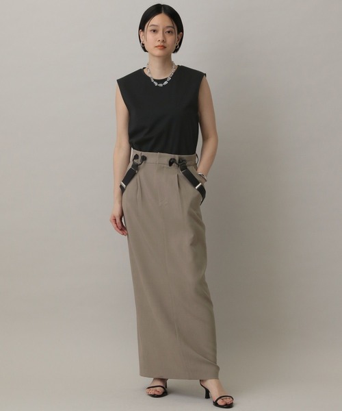 A part by（アパートバイ）の「NEWSTARポンチノースリーブTシャツ（Tシャツ/カットソー・レディース・ブラック/オフホワイト・FREE）」の11枚目の写真