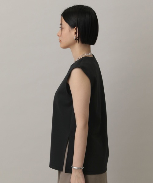 A part by（アパートバイ）の「NEWSTARポンチノースリーブTシャツ（Tシャツ/カットソー・レディース・ブラック/オフホワイト・FREE）」の15枚目の写真