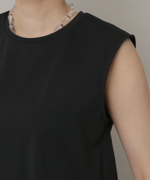 A part by（アパートバイ）の「NEWSTARポンチノースリーブTシャツ（Tシャツ/カットソー・レディース・ブラック/オフホワイト・FREE）」の18枚目の写真