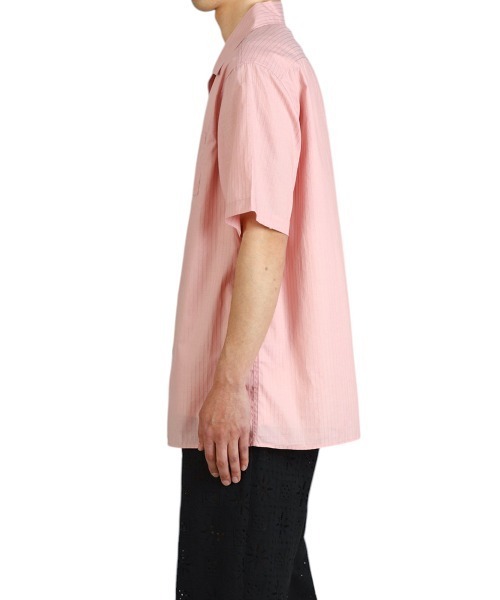 BALLAST ARK（バラストアーク）の「BALLAST ARK / バラストアーク：DOBBY  DOT STRIPE S/S SHIRT：BA11-SH02[AST]（シャツ/ブラウス・メンズ・ホワイト/ピンク・M/L）」の9枚目の写真