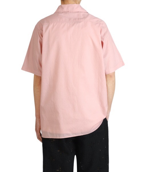 BALLAST ARK（バラストアーク）の「BALLAST ARK / バラストアーク：DOBBY  DOT STRIPE S/S SHIRT：BA11-SH02[AST]（シャツ/ブラウス・メンズ・ホワイト/ピンク・M/L）」の10枚目の写真