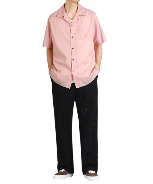 BALLAST ARK（バラストアーク）の「BALLAST ARK / バラストアーク：DOBBY  DOT STRIPE S/S SHIRT：BA11-SH02[AST]（シャツ/ブラウス・メンズ・ホワイト/ピンク・M/L）」の11枚目の写真