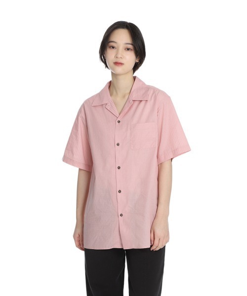 BALLAST ARK（バラストアーク）の「BALLAST ARK / バラストアーク：DOBBY  DOT STRIPE S/S SHIRT：BA11-SH02[AST]（シャツ/ブラウス・メンズ・ホワイト/ピンク・M/L）」の12枚目の写真