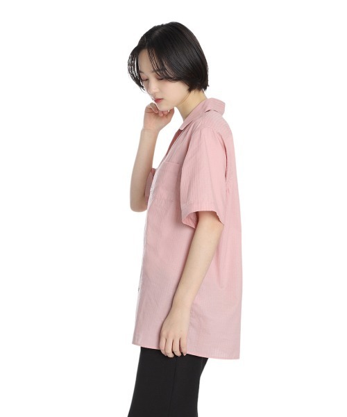 BALLAST ARK（バラストアーク）の「BALLAST ARK / バラストアーク：DOBBY  DOT STRIPE S/S SHIRT：BA11-SH02[AST]（シャツ/ブラウス・メンズ・ホワイト/ピンク・M/L）」の13枚目の写真
