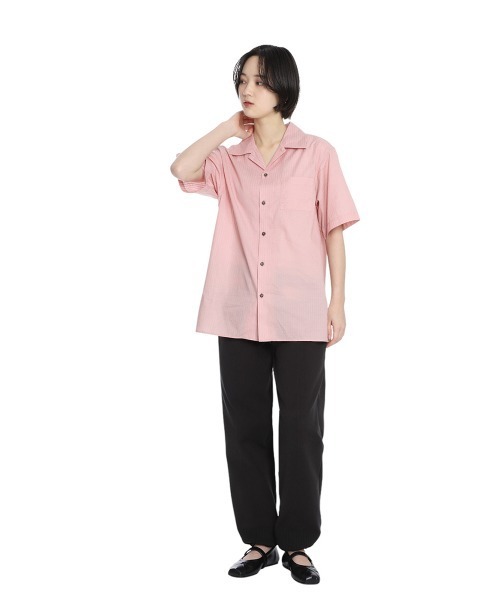 BALLAST ARK（バラストアーク）の「BALLAST ARK / バラストアーク：DOBBY  DOT STRIPE S/S SHIRT：BA11-SH02[AST]（シャツ/ブラウス・メンズ・ホワイト/ピンク・M/L）」の15枚目の写真
