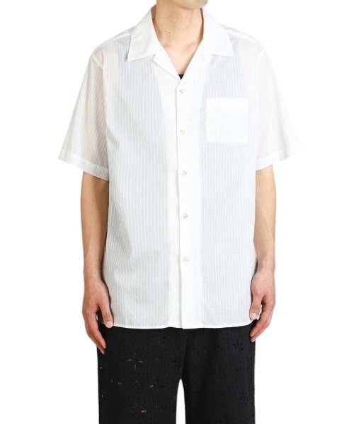 BALLAST ARK（バラストアーク）の「BALLAST ARK / バラストアーク：DOBBY  DOT STRIPE S/S SHIRT：BA11-SH02[AST]（シャツ/ブラウス・メンズ・ホワイト/ピンク・M/L）」の21枚目の写真