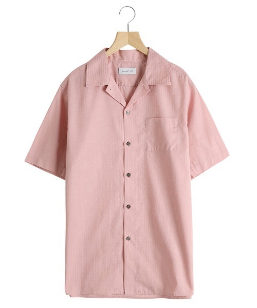 BALLAST ARK（バラストアーク）の「BALLAST ARK / バラストアーク：DOBBY  DOT STRIPE S/S SHIRT：BA11-SH02[AST]（シャツ/ブラウス・メンズ・ホワイト/ピンク・M/L）」の3枚目の写真