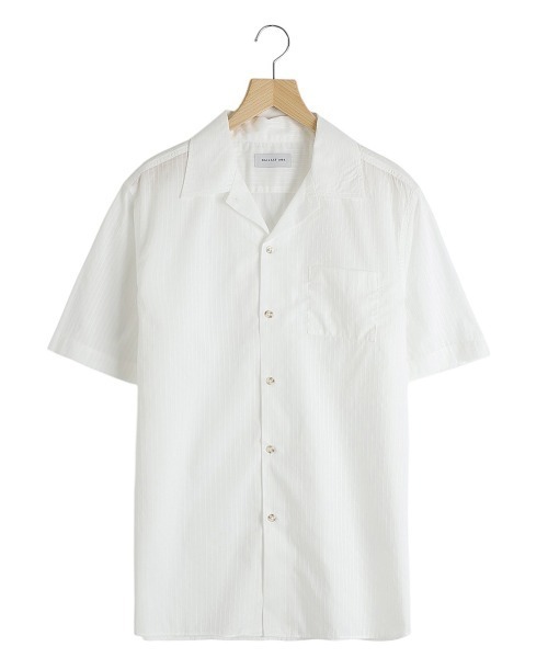 BALLAST ARK（バラストアーク）の「BALLAST ARK / バラストアーク：DOBBY  DOT STRIPE S/S SHIRT：BA11-SH02[AST]（シャツ/ブラウス・メンズ・ホワイト/ピンク・M/L）」の16枚目の写真