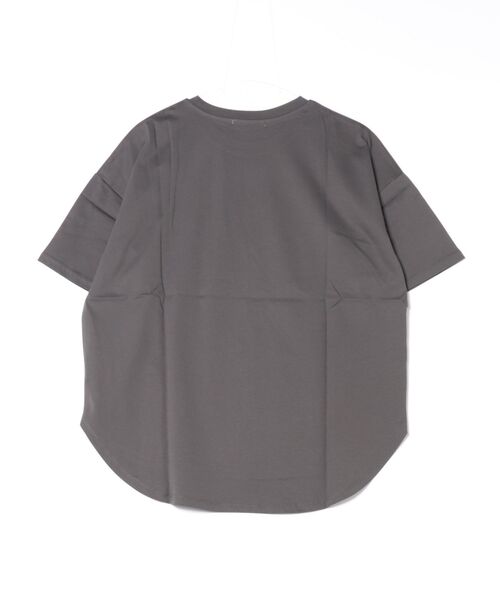 エムドゥ M.deux プラントフォトTシャツ （チャコールグレー） エムドゥ M.deux プラントフォトTシャツ （チャコールグレー