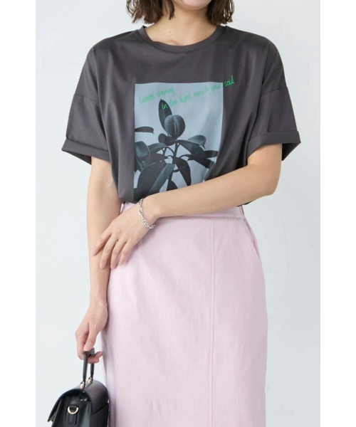 セール】〈プラントフォトTシャツ〉（Tシャツ/カットソー）｜M