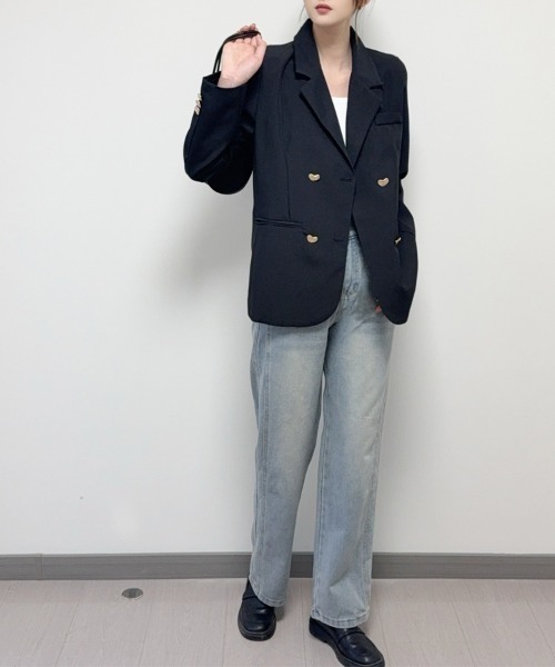 shoppinggo（ショッピングゴー）の「サイドラインデニムパンツ（デニムパンツ・レディース・ライトブルー/ブルー系その他2・M/L）」の3枚目の写真