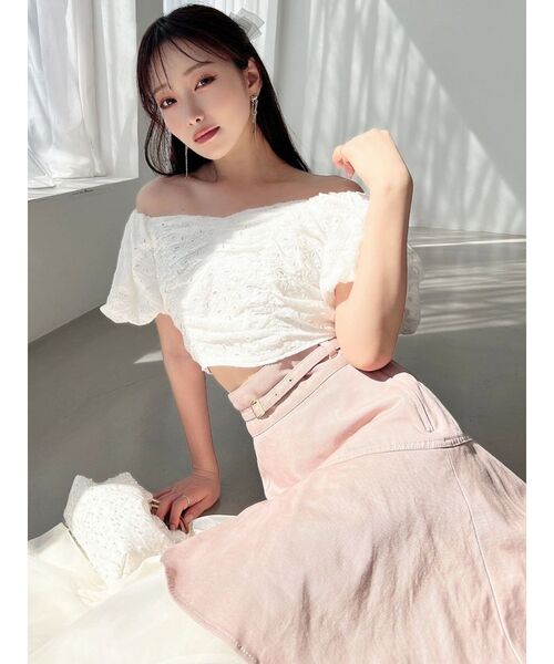 RESEXXY（リゼクシー）の「コットンレースパフブラウス（シャツ/ブラウス・レディース・ホワイト/ブラック/レッド・FREE）」の22枚目の写真