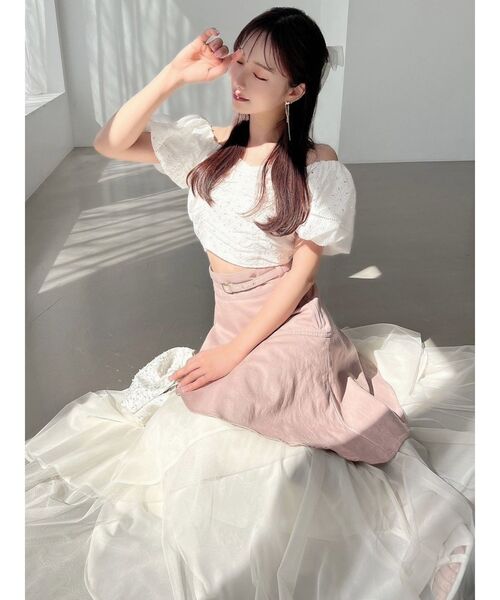 RESEXXY（リゼクシー）の「コットンレースパフブラウス（シャツ/ブラウス・レディース・ホワイト/ブラック/レッド・FREE）」の21枚目の写真