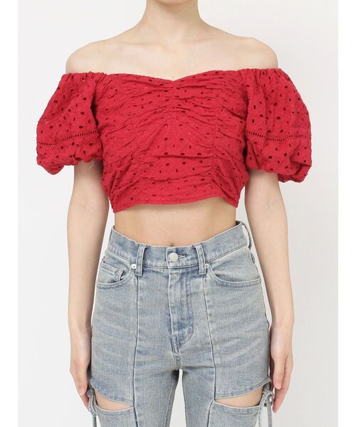 RESEXXY（リゼクシー）の「コットンレースパフブラウス（シャツ/ブラウス・レディース・ホワイト/ブラック/レッド・FREE）」の16枚目の写真