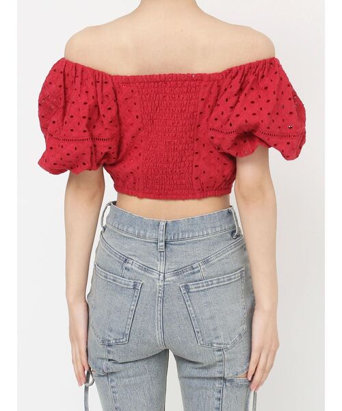 RESEXXY（リゼクシー）の「コットンレースパフブラウス（シャツ/ブラウス・レディース・ホワイト/ブラック/レッド・FREE）」の14枚目の写真