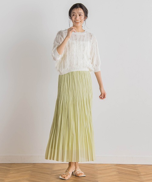 Droite lautreamont(ドロワットロートレアモン)の「フリンジニットプルオーバー≪手洗い可能≫(ニット/セーター・レディース・オフホワイト・M)」の12枚目の写真